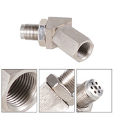 Stainless Steel Oxygen O2 Sensor CEL Eliminator Light 45° & 90° Adapter Mini Catalytic Convertor M18X1.5 Socket Plug_2